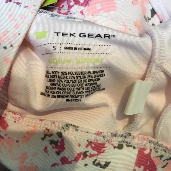 TEK Gear Sport bra size small NWT med support - Picture 7 of 12